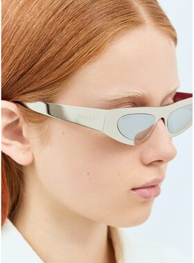 Gucci 古驰 女士 猫眼造型镜框太阳眼镜 809242I3330