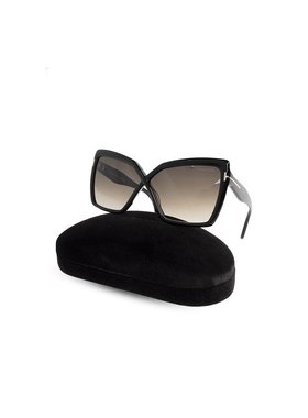 1h可退 TOM FORD 女士太阳镜 FT119506301B CO 黑色 Sunglasses