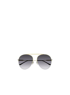 GUCCI 女士眼镜 GG1413S001 AW2023 灰色 几何框太阳镜古驰