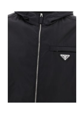 PRADA 男士夹克 SGB6851WQ8F0002 SS2024 黑色 PRADA MEN'S SGB68