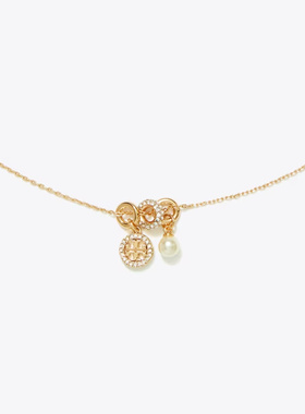 TORY BURCH 女士项链 180877749 SS2026 金色 ICON 密钉吊坠项链