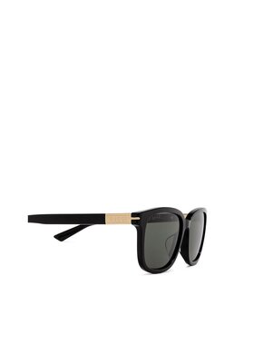 GUCCI 男士眼镜 GG1505SK001 SS2025 黑色 古驰几何框架太阳镜