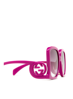 1h可退 GUCCI 女士眼镜 GG1326S004 AW2023 粉红色 GG1326S