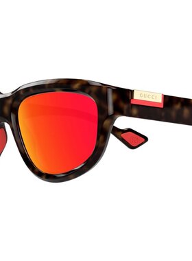 GUCCI 男士眼镜 GG1622S002 AW2024 古驰太阳镜 GG1622S红色