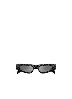 GUCCI 女士眼镜 GG1779S009 CO 灰色 猫眼水钻太阳镜古驰