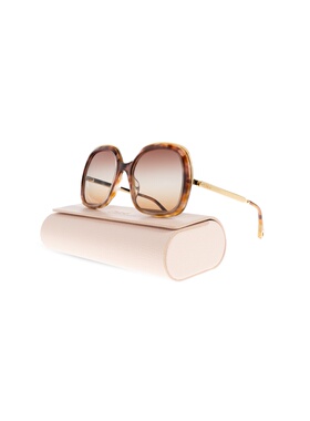 CHLOÉ 女士太阳镜 CH0327S0002 AW2025 棕色 Sunglasses