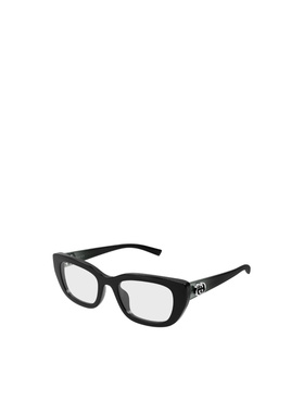 GUCCI 男士眼镜 GG2027O001 SS2026 黑色 几何框平光镜