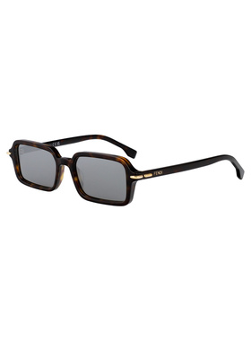 FENDI 男士眼镜 FE40174I52C  SS2025配饰太阳镜灰色
