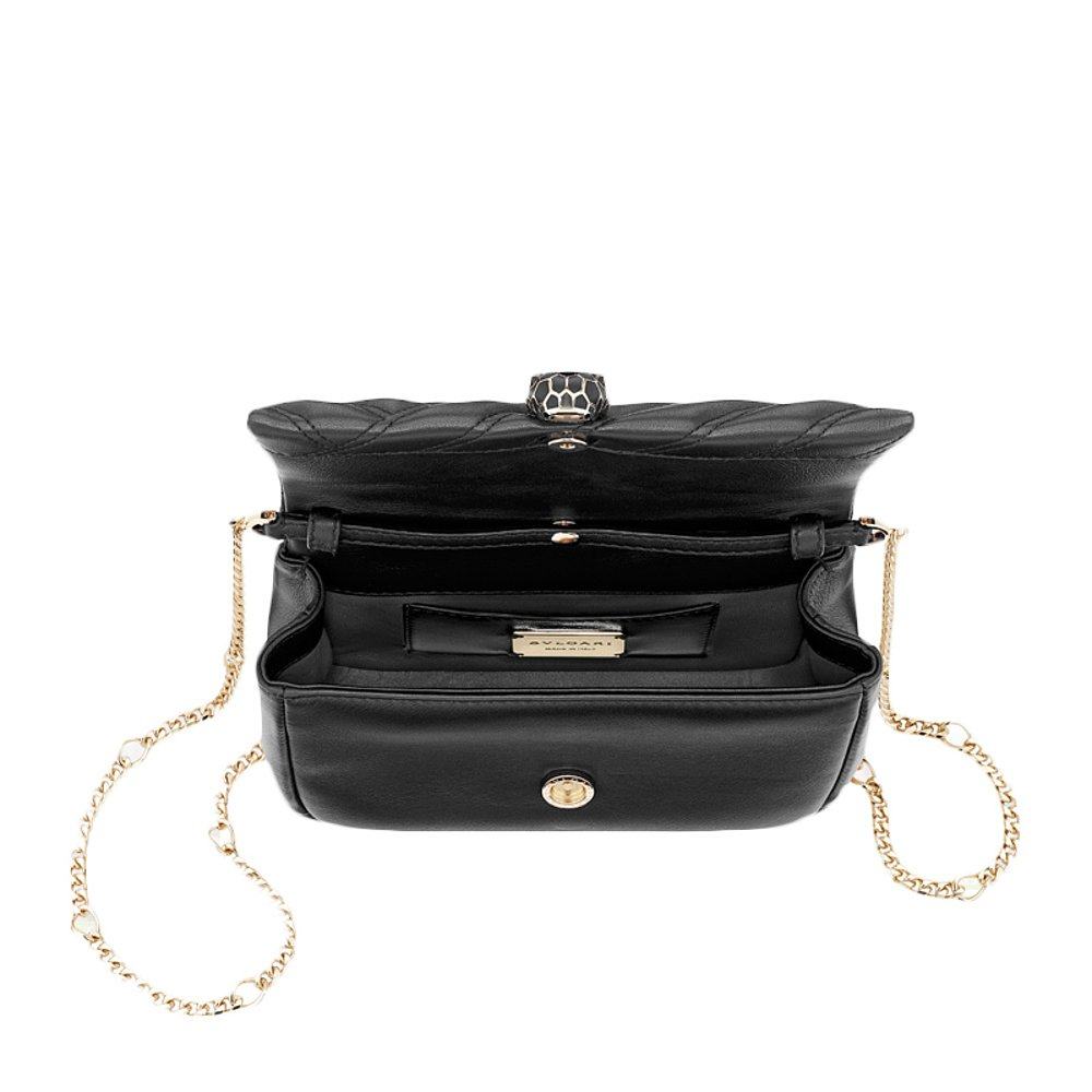 香港直邮bvlgari黑色女士单肩包 天猫国际香港直购女士包袋