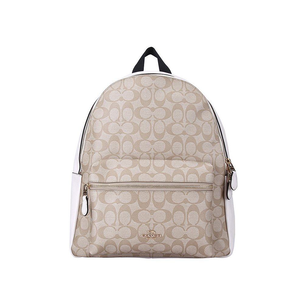 香港直邮coach女包charlie双肩包 天猫国际香港直购双肩背包