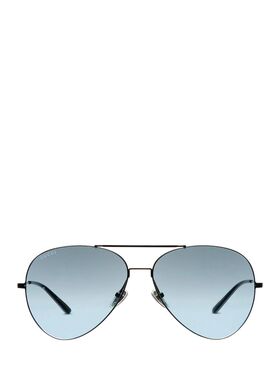 GUCCI 男士太阳镜 865673I33301040 SS2026 黑色 Black metal Pil