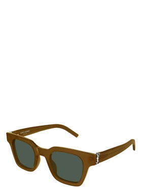 SAINT LAURENT 男士眼镜 SLM157005 SS2026 棕色 全框太阳镜