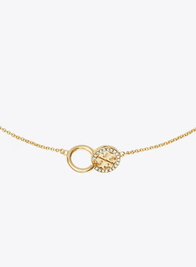 TORY BURCH 女士项链 178208783 AW2025 金色 ICON 密钉互扣式吊