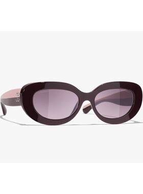 CHANEL 女士眼镜 CH5562B1461S1 CO 花色 椭圆形太阳镜