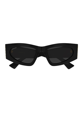 GUCCI 女士眼镜 GG2040S001 SS2026 古驰 黑色几何太阳镜
