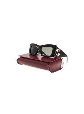 GUCCI 女士太阳镜 819535J07401012 SS2025 黑色 Sunglasses古驰