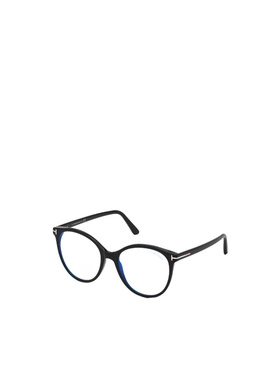 TOM FORD 女士眼镜 FT5742001 SS2023 黑色 徽标平光镜