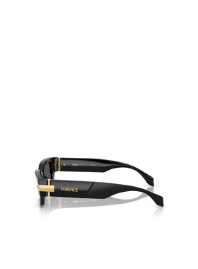 VERSACE 男士眼镜 VE4465GB187 AW2024 范思哲 黑色长方形太阳镜
