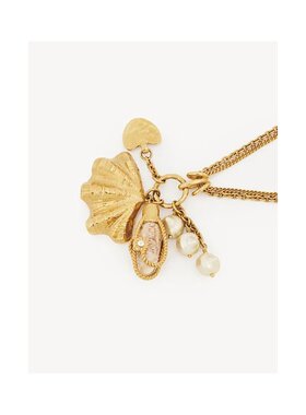 1h可退 潮奢 Chloe 蔻依 女士 金色 The Shells Scarf 项链 CHC25