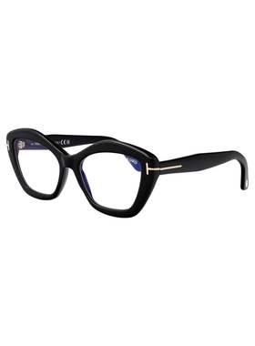 1h可退 TOM FORD 女士眼镜 FT6044B001 SS2025 黑色 FT6044-B