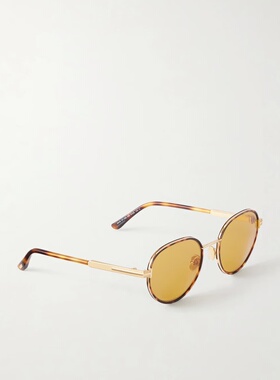 TOM FORD 男士眼镜 FT133953E SS2026 花色 复古圆框太阳镜