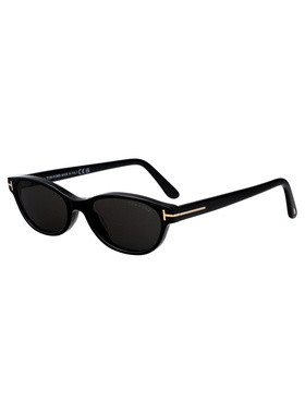 TOM FORD 女士眼镜 FT131001A CO 黑色 椭圆框太阳镜