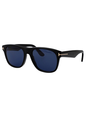 TOM FORD 男士眼镜 FT128401V SS2025 蓝色 徽标太阳镜配饰