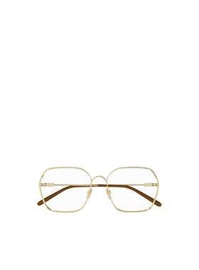 CHLOÉ 男士太阳镜 CH0208O005 AW2025 金色 logo标识平光镜