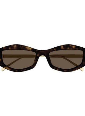 ALEXANDER MCQUEEN 女士眼镜 AM0482S002 CO 绿色 几何框太阳镜