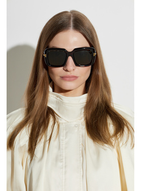 1h可退 TOM FORD 女士太阳镜 FT133005352N CO 棕色 Sunglasses