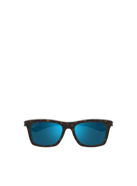 GUCCI 男士眼镜 GG1735S003 AW2024 蓝色几何框 太阳镜古驰