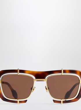 1h可退 潮奢 J.W. Anderson 女士 JWA03 几何形状雪茄色太阳眼镜