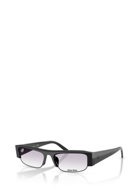 MIU MIU 女士眼镜 MUB07S16K04O AW2025 白色 矩形太阳镜配饰