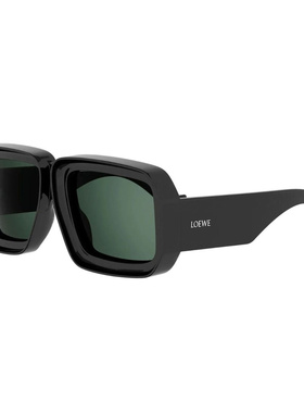 LOEWE 女士眼镜 LW40064U01N AW2026 黑色 矩形太阳镜