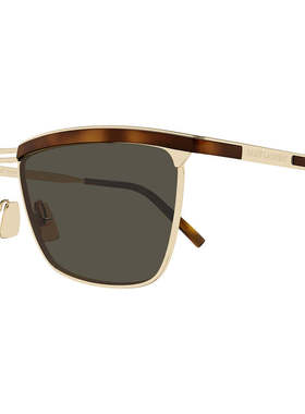 SAINT LAURENT 男士眼镜 SL795001 AW2025 绿色 矩形太阳镜