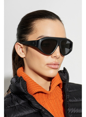 MONCLER 男士太阳镜 0ME8014U0500687 SS2026 黑色 