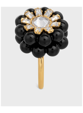 CELINE 女士戒指 461LZ6VSB35OB SS2025 黑色 HEIRLOOMS MÛRE 戒