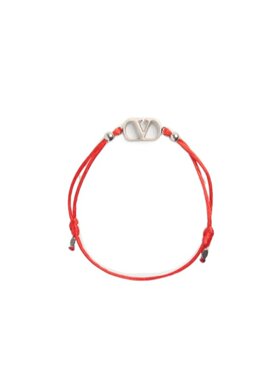 VALENTINO 男士手链手镯 YJ0S67ZWK827 SS2025 红色 VLOGO 标志性