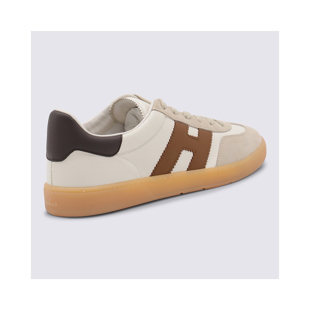 1h可退 HOGAN 男士休闲鞋 HXM6470FB60UHC0MAG AW2025 白色 - 图1