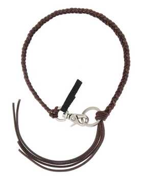 Our Legacy 男士 Ladon 巧克力色皮革项链 A2268LBRBROWNLEATHER