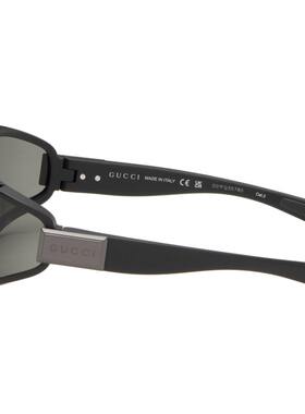 Gucci 古驰 男士 黑色 Lettering Mountain Pack 太阳镜 GG2011S0