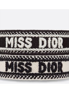 DIOR 女士手链手镯 B2634WOMCOD049 AW2024 黑色 Miss Dior 手链