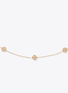 1h可退 TORY BURCH 女士项链 184432783 AW2026 金色 图标项链