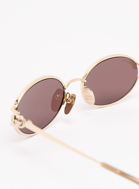 GUCCI 女士太阳镜 A000QBI33308023 AW2026 金色 `Stuck Gg Fork`