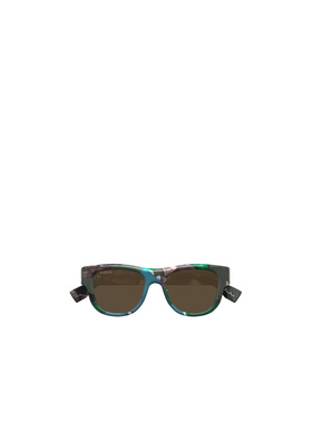 GUCCI 男士眼镜 GG1750S001 AW2024 棕色 几何框古驰太阳镜