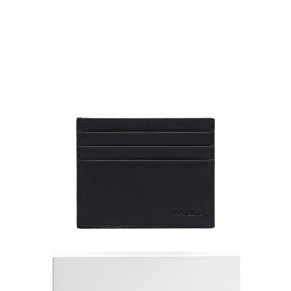 香港直邮prada黑色真皮男士卡包 天猫国际香港直购卡包