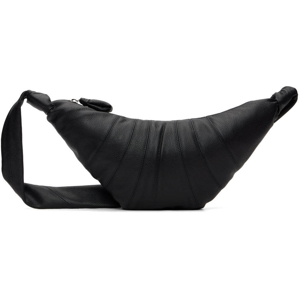 1h可退 香港直邮潮奢 Lemaire 男士 黑色中号 Croissant 单肩包 B,淘宝优惠券,粉丝福利购,淘宝优惠卷