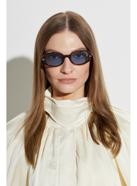 1h可退 TOM FORD 女士太阳镜 FT136404953V CO 棕色 Sunglasses