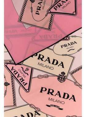 PRADA 女士围巾 1FF0012DGYF0DLD CO 粉红色 印花 【付后1h可退】