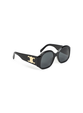 CELINE 女士眼镜 4S305CPLB38NO AW2024 黑色 Triomphe XL 02 太